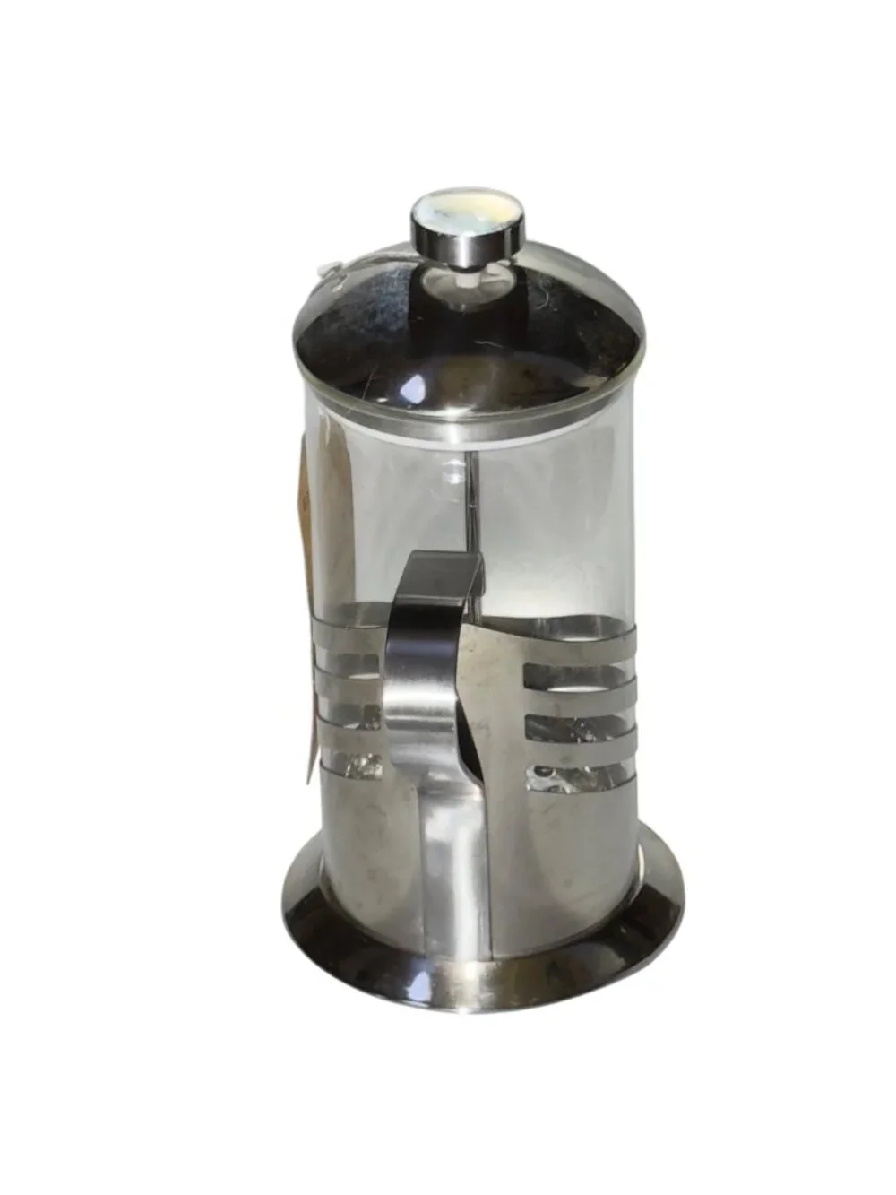 Brandani Italian Style Stainless Steel & Glass French Press Coffee Maker